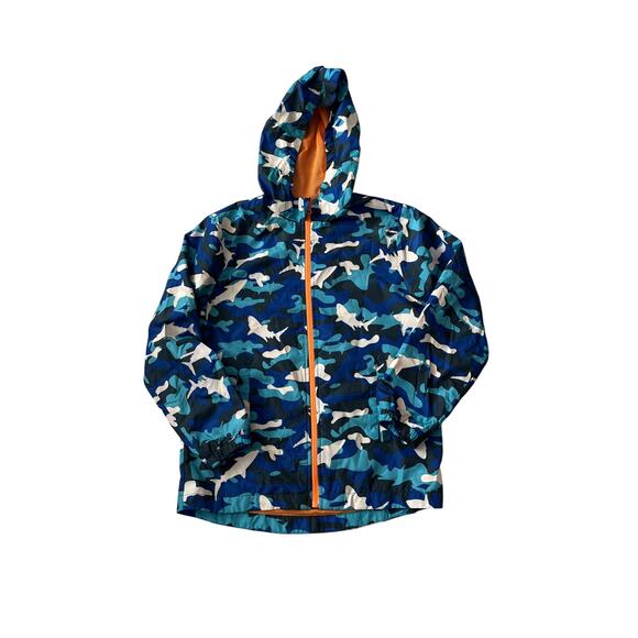 Kids Rain Jacket that changes color when wet. Size 10-12 or size Large - Picture 8 of 9